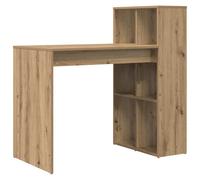 Desk with Shelf with Storage Engineered Wood Home Office Computer Table vidaXL