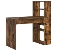 Desk with Shelf with Storage Engineered Wood Study Modern Writing Home vidaXL