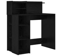 Desk with Shelf with Storage Engineered Wood Writing Home Office Modern vidaXL