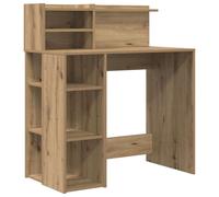 Desk Modern Rectangular Writing Desk Artisan Oak 90x48x101.5cm Engineered Wood.