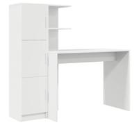 Desk 2 pcs Home Modern Office Engineered Wood Table Furniture Sleek vidaXL