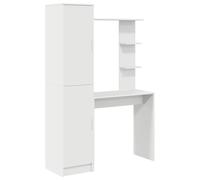 Desk with Shelf with Storage with Door 2 pcs Office Modern Home Work vidaXL
