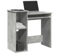 Desk with Shelves Concrete Grey 84x40x78cm Engineered Wood Compact Study HomeUse
