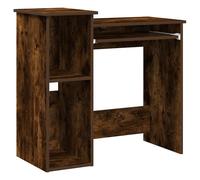 Desk with Shelves Writing Compter Table Study Desk Engineered Wood vidaXL