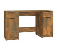 Desk with Side Cabinet Engineered Wood Standing Desk Multi Colours vidaXL