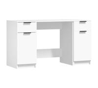 Desk with Side Cabinet Engineered Wood Standing Desk Multi Colours vidaXL