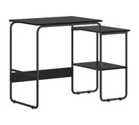 Desk with Storage 100 x 50 x 75 cm Engineered Wood and Steel Indoor Desk vidaXL