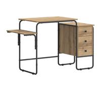 Desk with Storage 120 x 50 x 75 cm Engineered Wood and Steel Office Desk vidaXL