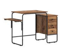 Desk with Storage 120 x 50 x 75 cm Engineered Wood and Steel Office Desk vidaXL