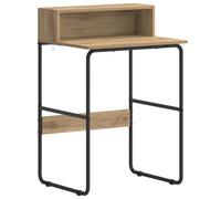 Desk with Storage Engineered Wood and Steel Office Desk Study Table vidaXL