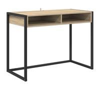 Desk with Storage Engineered Wood Industrial Urban Loft Style Home vidaXL