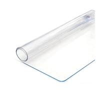 Desk Writing Mat Non-Slip Clear PVC Table Protector Wipe Clean Clear Tablecloth Waterproof Oilproof Washable Plastic Table Cover for Dining, Party, Workbench - Oilproof(75cm x 180cm)