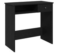 vidaXL Desk Black 80x40x75 cm Engineered Wood