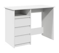 (white) vidaXL Desk Writing Table Working Desk Study Computer Desk Engineered Wood