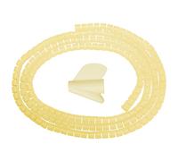 Deskit Cable Tidy Sleeve 2m - Flexible 10mm Cable Organizer for Cable Management - Durable Spiral Cable Wrap for Wire Protection - Protective Wire Wrap for a Safe & Clutter-Free Home - Yellow