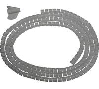 Deskit Store Cable Tidy Sleeve 2m - Flexible 10mm Cable Organizer for Cable Management - Durable Spiral Cable Wrap for Wire Protection - Protective Wire Wrap for a Safe & Clutter-Free Home - Grey