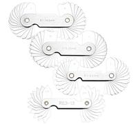 Deskium 0. 3 To 25 Mm Fillet Weld Gauge Set, 4 Pcs Radius Gauge Set, For Mechanics And Craft###En, High Precision Radius Measurement Tool, Stainless Iron 203 Material