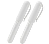 Deskium 2 Pcs White Refillable Sewing Chalk Pencils, Chaco Pen Fabric Chalk Markers for Precise Tailoring, Ergonomic Design for All Fabrics, Easy to Remove and Use, Essential Marking Tool for Sewing