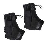 Deskium 2 Running Ankle Braces With Plastic Guard, Adjustable Straps, Xl Black, Compression Support For Injury Prevention/Recovery