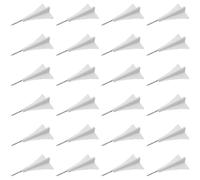 Deskium 24 Pcs White Airplane Push Pins for Cork Board & More, Decorative 3D Thumb Tacks for Photos, Maps, Metal Bulletin Board, Office & School
