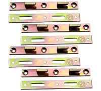 Deskium 4 Pcs Steel Bed Rail Brackets, 6 In American Style Bed Frame Hardware, Rustproof Coating, Bed Rail Fasteners For Wood Bed Frame