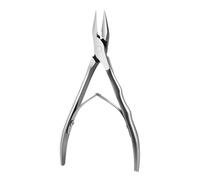 Deskium 5.1 in Stainless Steel Cuticle Nippers with Wave Handle and Straight Edge for Easy Nail Care