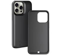 Deskium 5000mAh Battery Case for 16, Wireless Charging Case, Full-Edge Liquid Silicone Protective Cover, Data Transfer, Dual Input, LED Indicator Black