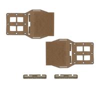 Deskium Armed Cummerbund Extension Wing, Nylon Molly Expander, 9.1 X 6.1 In, Lightweight Plate Carrier Cummerbund