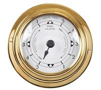 Deskium Brass Nautical Tide Clock, High Tide Low Tide Display, 3.85 in / 98 mm Coastal Wall Clock, Durable Build, Brass Color Finish, Decor for Home and Office