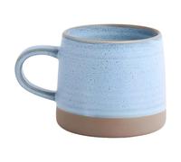 Deskium Ceramic Coffee Mug, 12.2 fl oz 360 ml Large Capacity Coffee Cup with Glazed Finish and Round Rim, Light Blue Water Cup for Office and Home, Gift Box Packaging, 3.5 x 3.5 in 8.8 x 9 cm