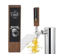 Deskium Chalkboard Beer Tap Handle, 8’’ Walnut Wood Beer Tap Handle with Chalkboard for Custom Message & Fun, Mini Kegerator Tap Handle with 3/8 '' - 16 UNC Thread, Gift for Beer Lovers & Homebrewers
