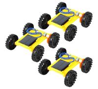 Deskium DIY Solar Car Kit, Plastic Build, 3 Mini Solar-Powered Vehicles Included, Science Experiment Kit, Develops Creativity and STEM Skills