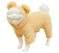 Deskium Doggy Costumes For Teddy And Bichon, Four-Legged Pet Clothes, Yellow Sweater With Ears, Winter Warm, M Size (15.7 In / 40 Cm Chest)