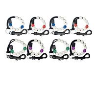 Deskium Golf Beads Score Counter 8 Pack, Multi-Colored, 12.2 in 31 cm Golf Stroke Counter with Clip for Golf Tournaments and Training, Easy to Use
