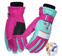 Deskium Insulated Kids Winter Gloves, Waterproof & Windproof Thermal Gloves For Skiing, Snowboarding, And Snowball Fights