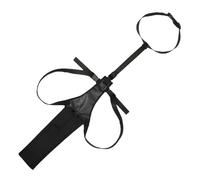 Deskium Large Dog Tail Protector, Full Wrap Adjustable Dog Tail Cover, Anti Licking and Anti Biting, Polyester Sleeve for Wound Care, Hot Spot Care, Helps Reduce Hair Loss, Black
