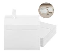 Deskium Printable Envelopes, 100 Pack White Self Seal 7.2 X 5.3 in, Bulk for Invitations, Greeting Cards, Photos