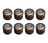 Deskium Set Of Eight Bridesmaid Candles, Proposal Gifts, Round Three-Wick Candles In Black