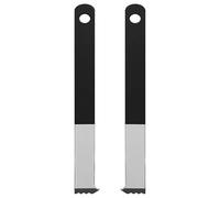 Deskium Two Paver Pulling Tools With Serrated Edge, Robust Metal Brick Extractor, 8.9 Inches Long, Easy-Grip Plastic Handle For Garden Projects