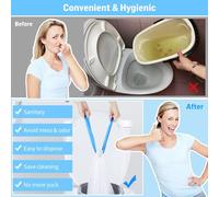 Deskium Waste Disposable Bags 21 X 16 in, 125 Counts Commode Liners, Thick Leak-Proof Potty Chair Ldpe Liners