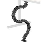 DeskLogics Magnetic Cable Management Spine, Instant Snap-On Wire Vertebrae for Metal Frame Gaming Desks, Dragon Bone Style Floor-to-Desk Cord Concealer for Steel Legs & Standing Desks