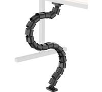 DeskLogics Magnetic Cable Management Spine, Instant Snap-On Wire Vertebrae for Metal Frame Gaming Desks, Dragon Bone Style Floor-to-Desk Cord Concealer for Steel Legs & Standing Desks