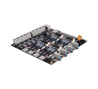 DeskPi Super4C for Raspberry Pi Compute Module 5, Cluster Mini-ITX Board Supports 4 CM5, 2.5GbE + 1GbE Network, M.2 NVMe, 1U Rack Mounting, Includes 89W Power Supply
