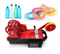 Desktop 3D Filament Making Machine & Pultrusion System Turns Plastic Bottles into 3D Filament Digital Temp Control Up to 300℃ for Home & DIY Red