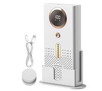 Desktop Air Cleaner - 11x4.5x16.9cm Air Purifier, Compact Odor Dust Filter, Quiet Purification Device with 1800mah Battery Power | Cleaner Atmosphere for Bedroom Kitchen Refrigerator Vehicle Areas