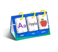 Desktop Alphabet Flash Cards ABC English Words Spelling Shape Recognition Preschool Learning Educational Cognitive Flashcard Toddlers Boys Girls Gift