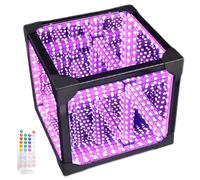 Desktop Ambient Light Infinity Cube Led Light Colors Cool Cube Lights Home Desktop Decoration,Table Decorative Lamp for Party Birthday Gift 10x10x10cm