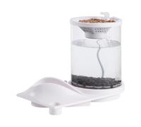 Desktop Aquarium - Hydroponic Room | Clear, Fish Tank, Quiet Table Water System, Office Betta Bowl, Plant Growing Fish Tank, Indoor Water Garden for Desk Decoration
