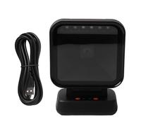 Desktop Barcode Scanner Auto Sensing Continuous Scanning Reliable Barcode Reader Scanner for Supermarket Pharmacy ABS PC Material USB TYPE B Interface