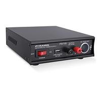Desktop Bench Power Supply, AC-to-DC Power Converter with USB Charge and Vehicle Cigarette Lighter Socket (12 Amp)